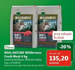 Maxi Zoo Sucha karma dla psa REAL NATURE Wilderness Fresh Meat oferta