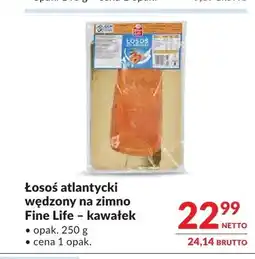 Makro Łosoś atlantycki wędzony na zimno Fine Life kawałek oferta