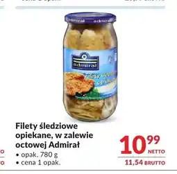 Makro Filety śledziowe opiekane w zalewie octowej Admiral oferta
