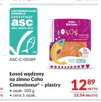Łosoś wędzony na zimno Coho Connoisseur plastry