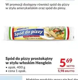 Makro Spód do pizzy w stylu amerykańskim Henglein oferta