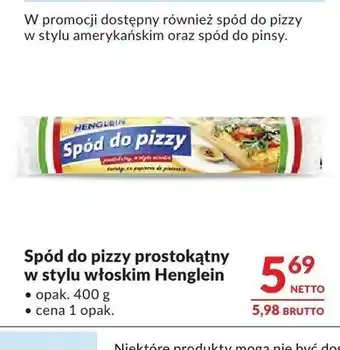 Makro Spód do pizzy w stylu amerykańskim Henglein oferta