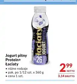 Makro Jogurt pitny Protein+ Łaciaty oferta