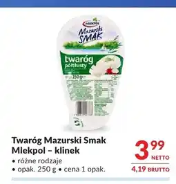 Makro Twaróg półtłusty Mazurski Smak Mlekpol klinek oferta