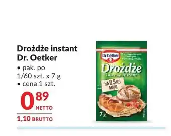 Makro Drożdże instant Dr. Oetker oferta