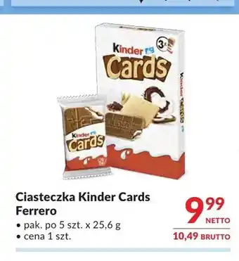 Makro Ciasteczka Kinder Cards Ferrero oferta