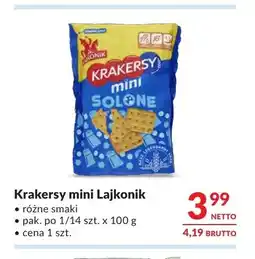 Makro Krakersy mini Lajkonik oferta