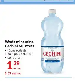 Makro Woda mineralna Cechini Muszyna oferta