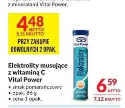 Makro Elektrolity musujące z witaminą C Vital Power smak pomarańczowy oferta