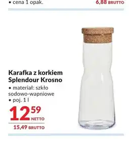 Makro Karafka z korkiem Splendour Krosno oferta