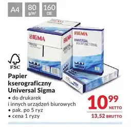 Makro Papier kserograficzny Universal Sigma 5-pak oferta