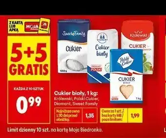 Biedronka Cukier biały Królewski oferta