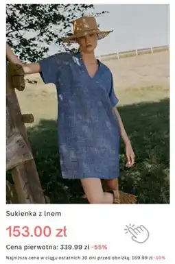 Monnari Sukienka z lnem oferta