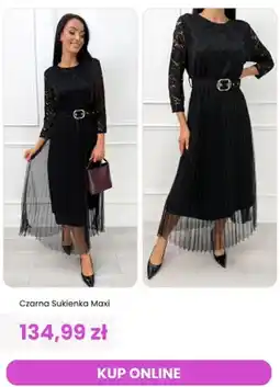 Modna Kiecka Sukienka damska czarna maxi ModnaKiecka.pl oferta