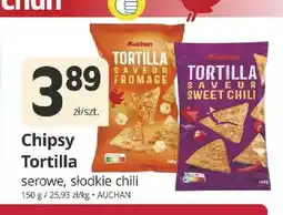 Marketvita Chipsy Tortilla słodkie chili Auchan oferta