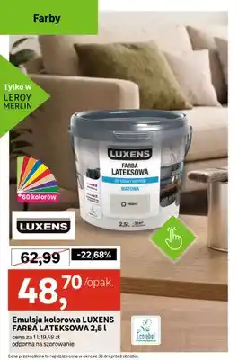Farba lateksowa Luxens Emulsja kolorowa
