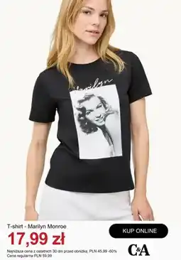 C&A T-shirt Marilyn Monroe C&A oferta
