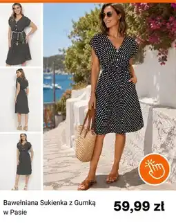 Born2be Sukienka bawełniana z gumką w pasie Born2be oferta