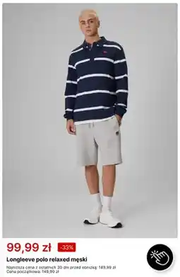 4F Longsleeve polo relaxed męski 4F oferta