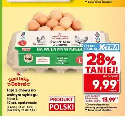 Kaufland Jaja z chowu na wolnym wybiegu klasa L Stąd takie Dobre! oferta