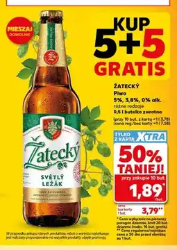 Kaufland Piwo Žatecký Světlý Ležák 5% oferta