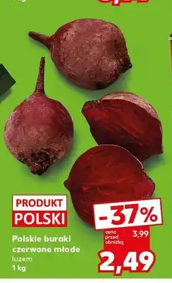 Kaufland Buraki czerwone młode polskie luzem oferta