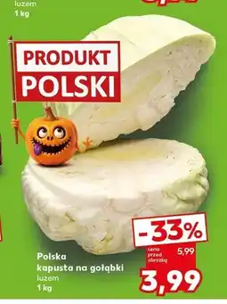 Kaufland Kapusta na gołąbki polska luzem oferta