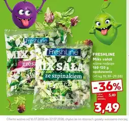 Kaufland Miks sałat z roszponką FreshLine oferta