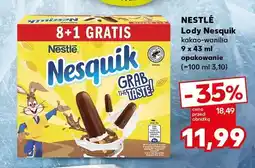 Kaufland Lody Nesquik kakao-wanilia 9-pak oferta