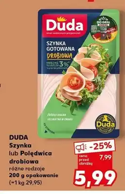 Kaufland Szynka drobiowa Duda oferta
