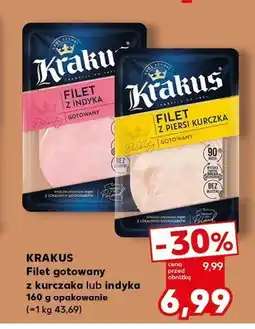 Kaufland Filet gotowany z piersi kurczaka Krakus oferta