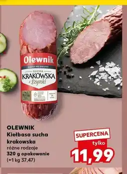 Kaufland Kiełbasa sucha krakowska Olewnik oferta