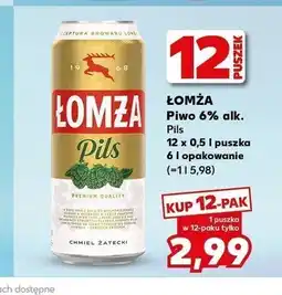 Kaufland Piwo Łomża Pils 12-pak oferta