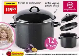 Biedronka Garnek do pasteryzacji MG Home Magda Gessler oferta