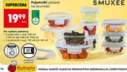 Biedronka Pojemniki szklane na żywność Smukee oferta