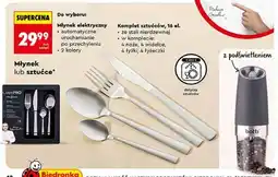 Biedronka Młynek elektryczny Botti lub komplet sztućców CookPRO, 16 el oferta