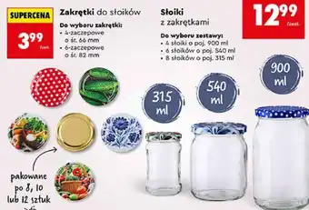 Biedronka Zakrętki do słoików oferta