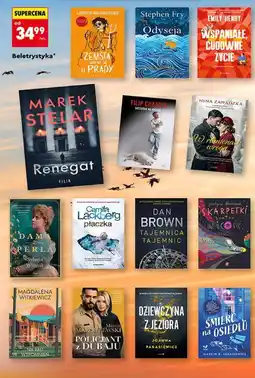 Biedronka Książki beletrystyczne, różne tytuły (m.in. Renegat, Odyseja, Zemsta ubiera się u Prady) oferta