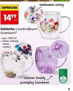 Biedronka Szklanka z podwójnymi ściankami Smukee oferta