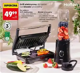 Biedronka Grill elektryczny do panini lub blender przenośny Hoffen oferta