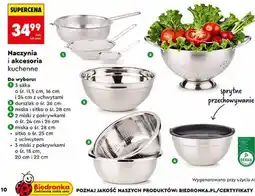 Biedronka Naczynia i akcesoria kuchenne stalowe oferta