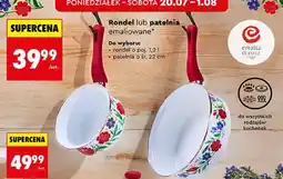 Biedronka Rondel lub patelnia emaliowane Emalia Olkusz oferta