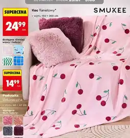 Biedronka Koc flanelowy Smukee oferta