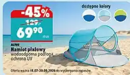 Biedronka Namiot plażowy wodoodporny Altus oferta