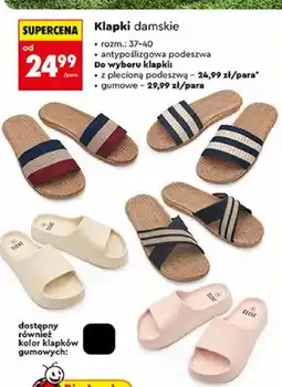 Biedronka Klapki damskie Clevé oferta