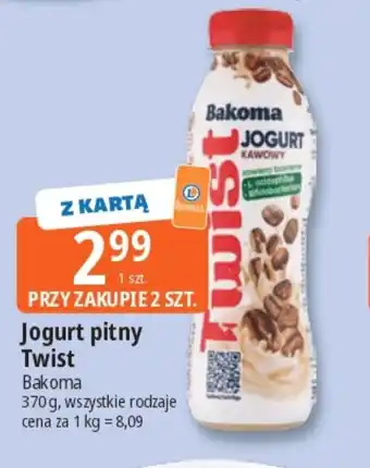 E.Leclerc Jogurt pitny Twist Bakoma oferta