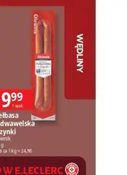 E.Leclerc Kiełbasa Podwawelska Olewnik oferta