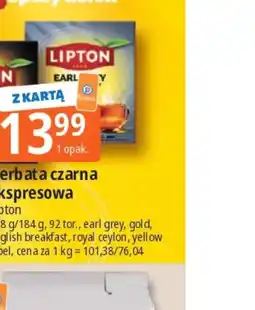 E.Leclerc Herba czarna ekspresowa Lipton oferta