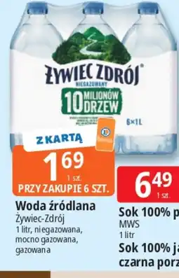 E.Leclerc Woda źródłana Żywiec-Zdrój oferta