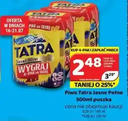 Delfin Piwo Tatra Jasne Pełne oferta